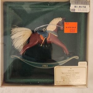 Rare Vintage 1983 Hallmark Rocking Horse Ornament